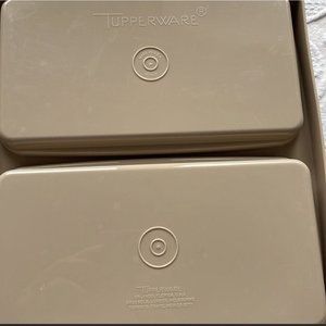 Vintage Tupperware Deviled Egg Carrier Keeper Complete Beige 723-3 Keto Low Carb